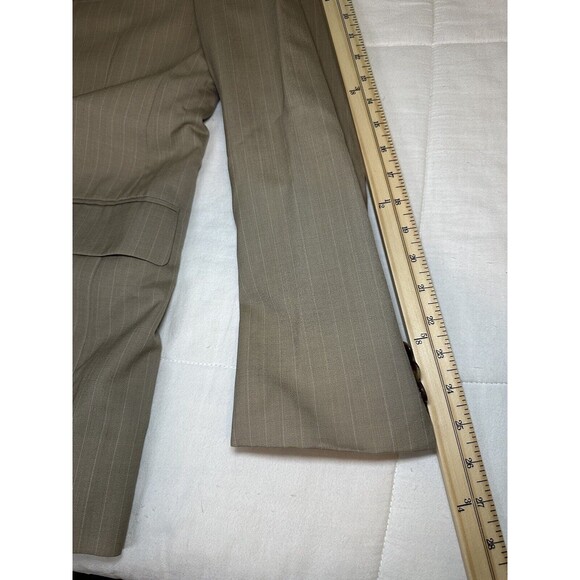 JOS A. Bank Beige Pinstripe Sport Blazer‎ Coat Men's SIZE 40R - Picture 11 of 11